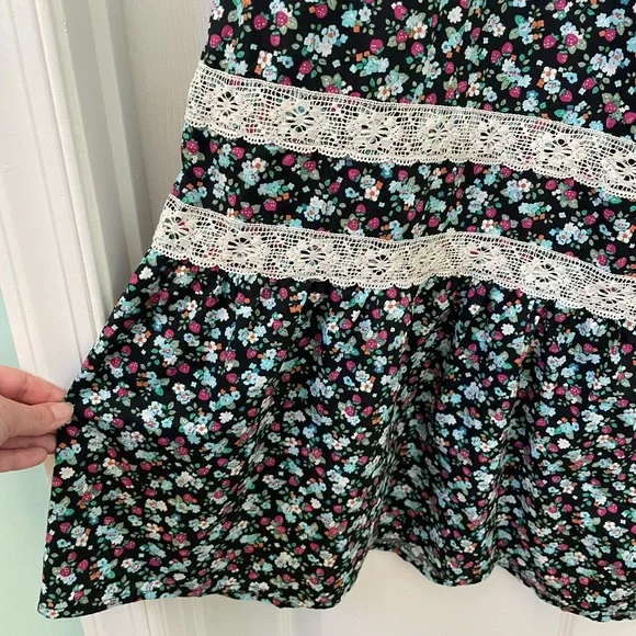 NWOT ModCloth Field of Dreams Strawberry Maxi Skirt - Picture 5 of 6